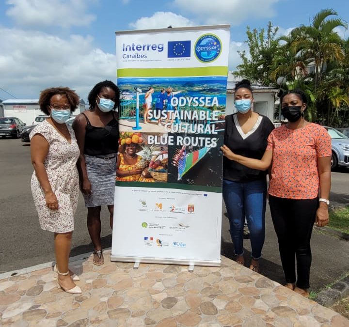 Sainte-Lucie, l’Espace Sud Martinique et la délégation Odyssea  se réunissent autour de la promesse Mer expérientielle et sensorielle des Routes Bleues